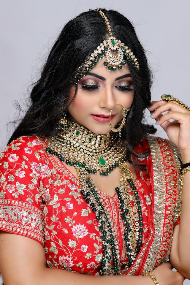 artificial jewelry for brides.